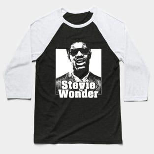 stevie wonder  retro B&W design Baseball T-Shirt